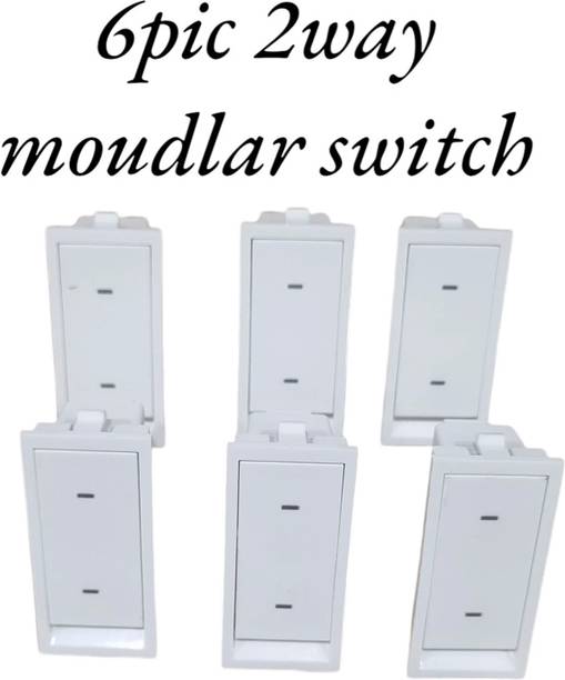 CANDLE Modular (Pack of 6)FLAT 15amp. 2-Way Switch 20 A Two Way Electrical Switch