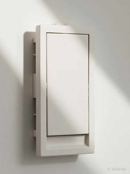 The Elite Electrotek Flat Switch_Pack of 5 6 A One Way Electrical Switch