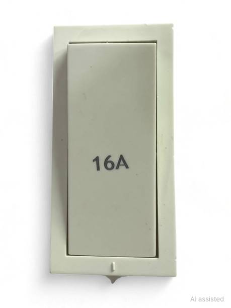 Dewon Electric Dewon Electric 16A 1 Way Modular Switch | Heavy Duty White Electric Switch | 16 A One Way Electrical Switch