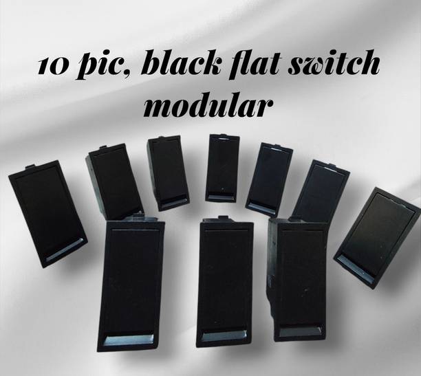 SARA flat modular switch black 10 A One Way Electrical Switch