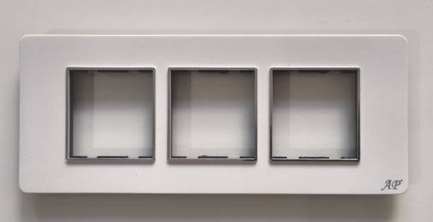 AP AP SilverLine Wall Plate 6Module (8x3) | Premium Modular Switch Board Plate | Wall Plate