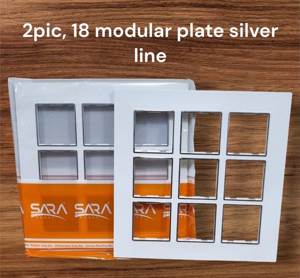 SARA 18 modular plate silver crome Wall Plate