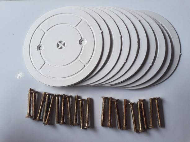 AP AP 10 pcs Round Sheet + 20pcs Brass Screws use for bulb holde etc. Wall Plate