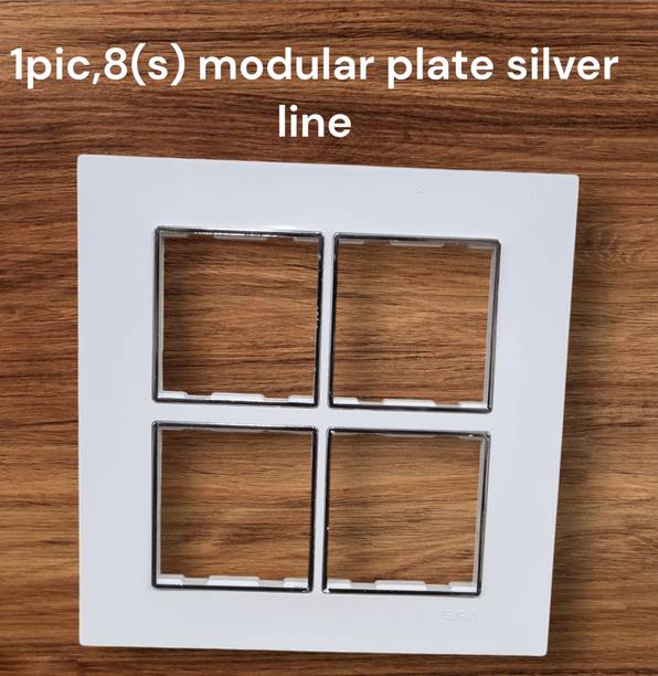 SARA 8(s) modular plate silver crome(1 pic) Wall Plate