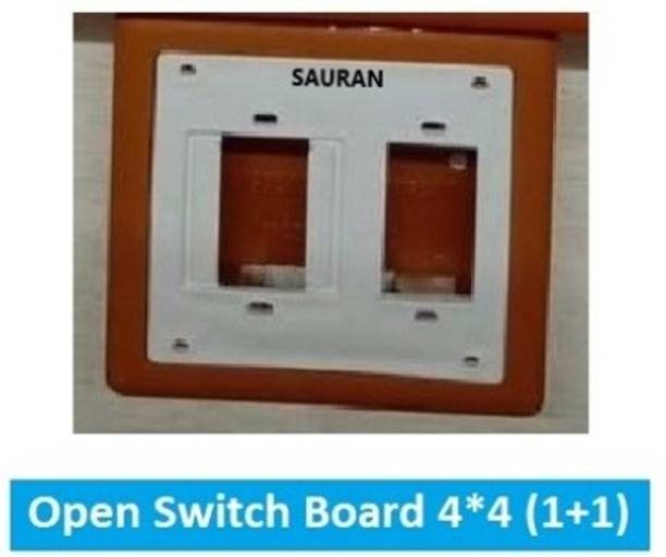 Sauran Open Switch Board 4*4 (1+1) Plastic H067 OSB8.1 Wall Plate