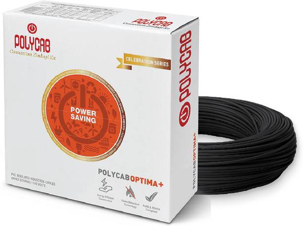 Polycab PVC 2.5 sq/mm Black 90 m Wire