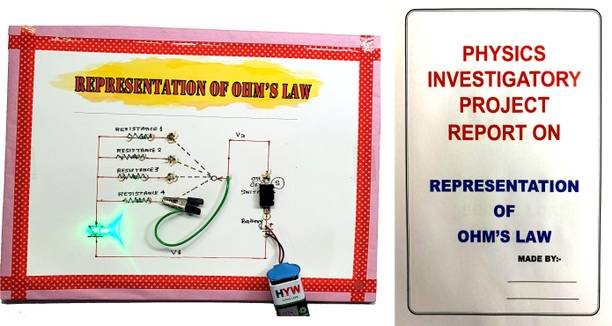 ONTEX ELECTRONICS Representation of Ohm’s Law Physics Investigatory Project with Report Educational Electronic Hobby Kit
