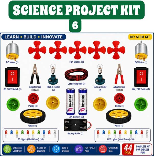 taka saki Electronic battery motor model kit school project science kit for boys kids Electronic Components Electronic Hobby Kit