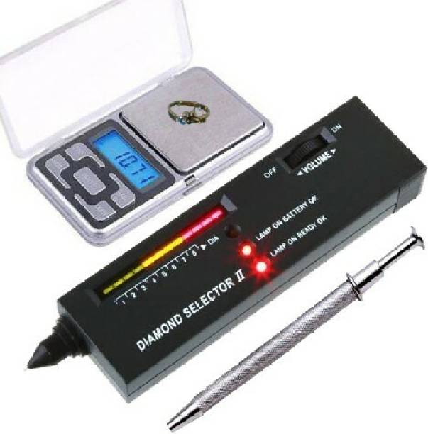 GoodsBazaar With Pickup Tool Gemstone Tester Diamond Selector II Detecting Fake Stones, Jewel Indicator Transfer Stand