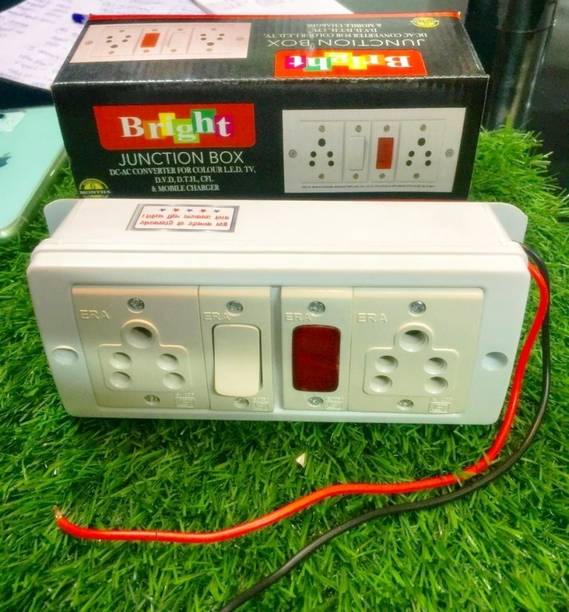 BALRAMA 500 VA Dual USB + Dual AC Sockets. Dual Input Use 12v/24v Abs Body Plastic Gang Box Solar Compatible Modified Sine Wave Inverter