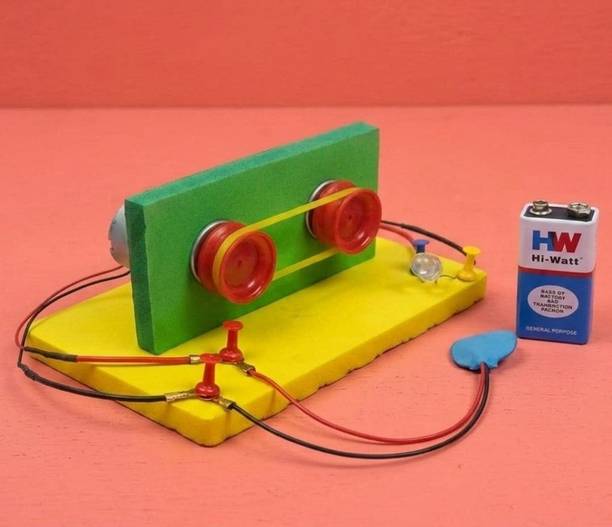 ERHIndia DC Electric Generator DIY Science Project Working Model STEM Kit Class 10-12 Electronic Components Electronic Hobby Kit
