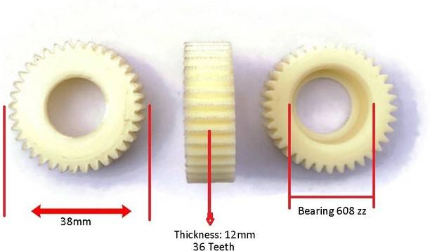 HUMSER 36Teeth E- Bike/Bicycle Motor Planetary Nylon Gears For Hub Motor (Set Of 3) Motor Control Electronic Hobby Kit