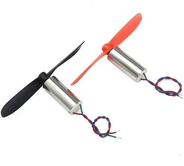 ELECSYNERGY 8x20mm 3.7V Micro Coreless Motors with Propellers for Mini Drones(Pack of 2) Automotive Electronic Hobby Kit
