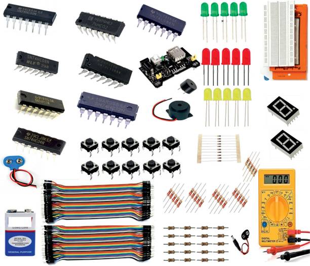 ONTEX ELECTRONICS 120+ Logic Gates DIY Kit NAND|AND|OR|NOT|NOR|AND|XOR|XNOR Electronic Components Electronic Hobby Kit
