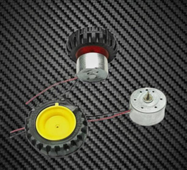 ERHIndia DC Toy Motor Kit with Wheel School Kids Science Project DIY Experiment Kit Educational Electronic Hobby Kit
