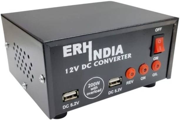 Esptronics 200W Dc to 220v Ac Converter Mini Car Inverter for LED TV, Mobile, Laptop Combo Set