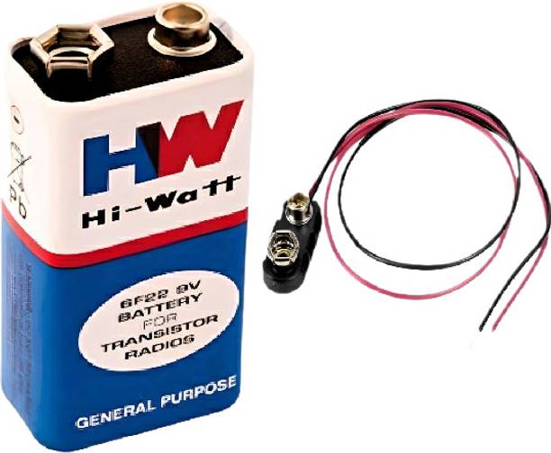 asep 9 VOLTS HW with Connector, HI-WATT 100% 9V Long Life   Battery