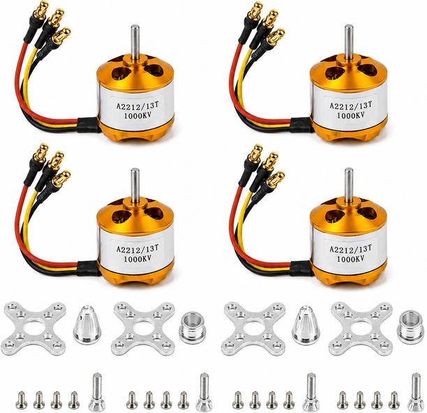 Trionex enterprises A2212 1000KV BLDC Motors for Drones Pack of 4 Ideal for Q450 Quadcopters Electronic Components Electronic Hobby Kit
