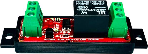 MUONIX 1 Channel Relay Module 5V 10A Lead-Free PCB Opto-Isolated Industrial Grade TH Electronic Components Electronic Hobby Kit