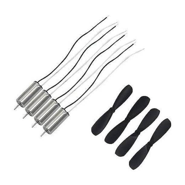 Ekavir 4PCS 7x16mm Coreless 716 Motor for DIY RC Drone 45000RPM Helicopter Use Motor Control Electronic Hobby Kit
