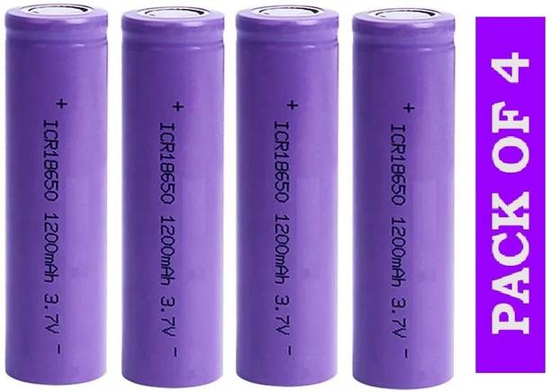 EASTRA 4 PCS 18650 Li-ion Rechargeable 1200mAh Lithium 3.7V Alternative Energy Electronic Hobby Kit