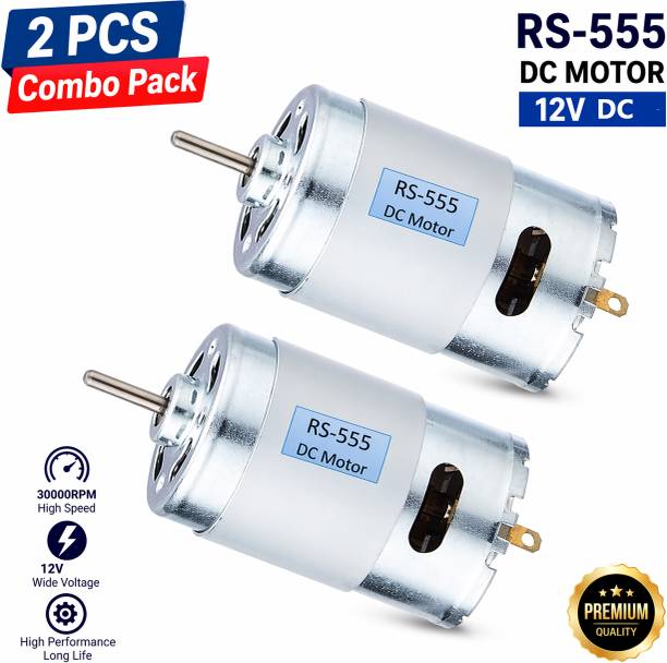 ZARKIT 12V RS-555 DC Motor Brushed Multipurpose DIY PCB...