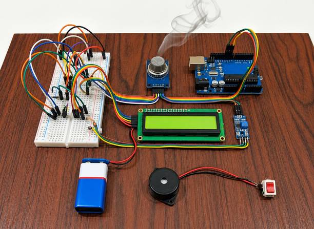 Project Banao PB Fire & Smoke Detection Robot Model Project Kit | Arduino UNO Science Project Educational Electronic Hobby Kit