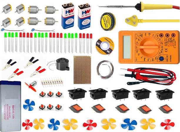 इब्रांड वन Comprehensive Electronic Project Kit with Tools and Digital Multimeter इलेक्ट्रॉनिक कॉम्पोनेन्ट इलेक्ट्रॉनिक हॉबी किट