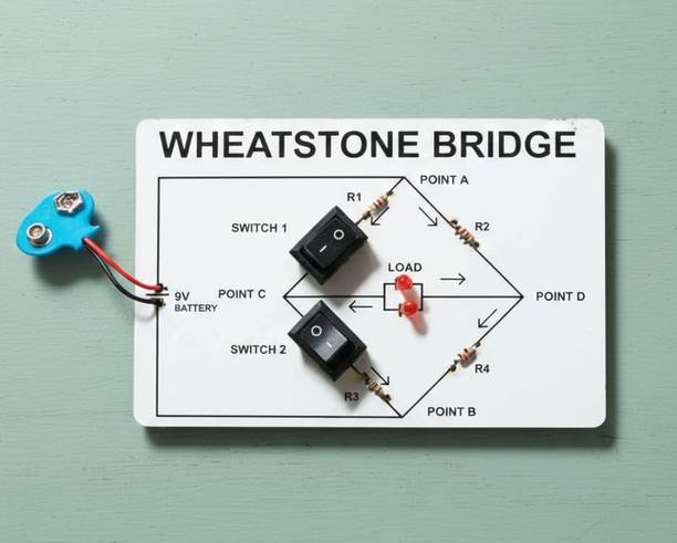 ERHIndia Class 12 Wheatstone Bridge School Science Project Physics Working Model STEM Kit Educational Electronic Hobby Kit