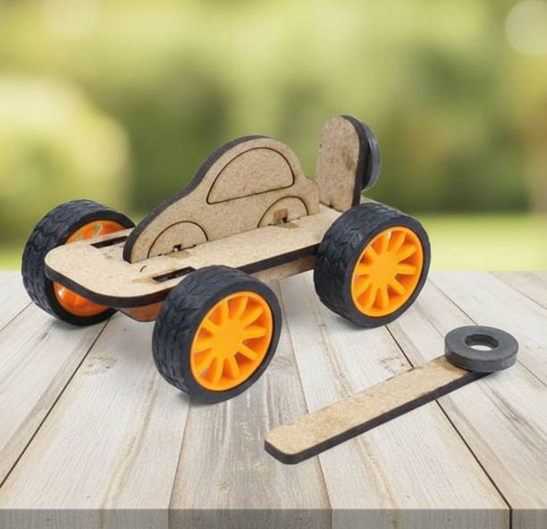ERH india Magnetic Toy Car STEM Physics Science Project Working Model Kit Kids
