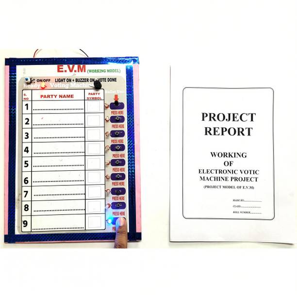ONTEX ELECTRONICS EVM Electronic Voting Box and Machine Physics Project and Working Model Educational Electronic Hobby Kit