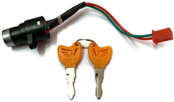 HUMSER Orange Electric Bicycle Ignition On/Off Key Switch Power Battery For E-Vehicles Electronic Components Electronic Hobby Kit