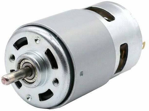 GoodsBazaar DC 12V Motor | Brushed Motor | Powerful Torque | For DIY Applications and DC Fan Probe and Tester Electronic Hobby Kit