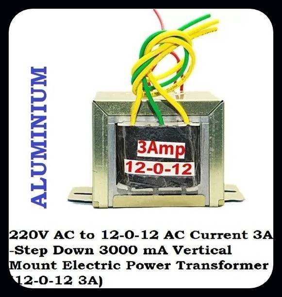 HouseOfCommon 220V AC to 12-0-12 AC Current 3A Power Transformer-EHK1217 Electronic Components Electronic Hobby Kit