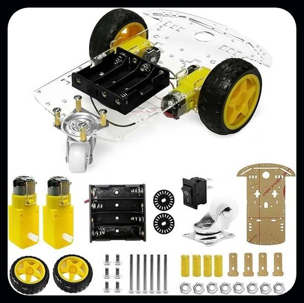 EASTRA Robot Car Chassis Kit with Motors, Speed-EHK2790 Electronic Components Electronic Hobby Kit