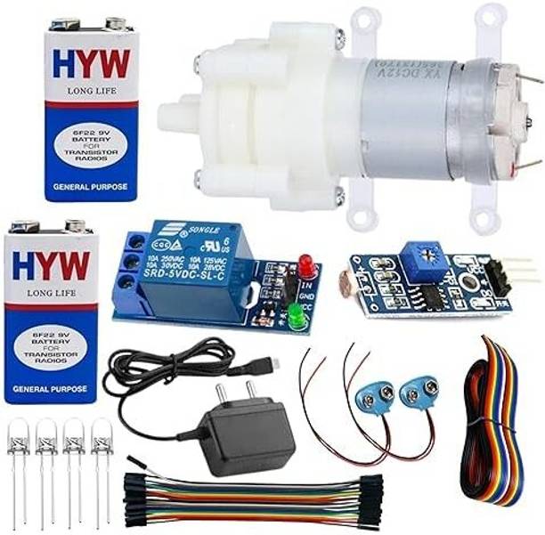 Testin Electronics LDR Sensor Relay Module Water Pump LED DIY Electronics Project Kit Set Educational Electronic Hobby Kit