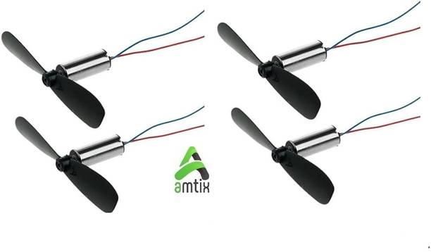 AMTIX (4 Motors + 4 Propellers) High-Speed Mini Drones Motor Control Electronic Hobby Kit