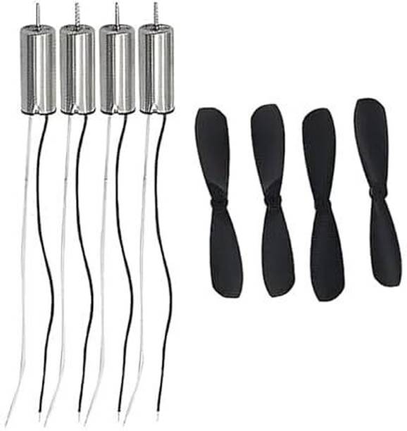 Sharum Crafts DC 3.7V 716 Coreless Motor with Propeller Set for Mini Drones (Pack of 4) Electronic Components Electronic Hobby Kit