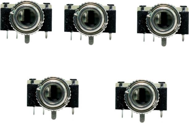 Ovicart 3.5mm Female Stereo Audio Socket Headphone Jack Connector – Pack of 5 Electronic Components Electronic Hobby Kit