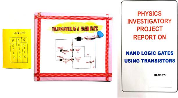 ONTEX ELECTRONICS NAND Gate Using Transistor Logic Gate Physics Investigatory Project Educational Electronic Hobby Kit
