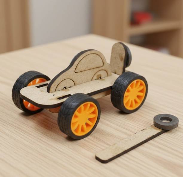 ERH india Magnetic Toy Car STEM Physics Working Model Science Project Kit Kids