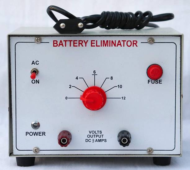 बलस्कोप Battery Eliminator 0-12 v 3 amp with Regulated Power Supply for Scientific ऑटोमोटिव इलेक्ट्रॉनिक हॉबी किट