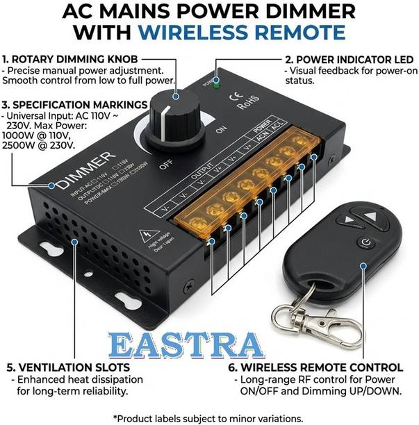 EASTRA AC90-265V LED Universal PWM Adjustable Brightness Light Switch Dimmer Controller LED Module Electronic Hobby Kit