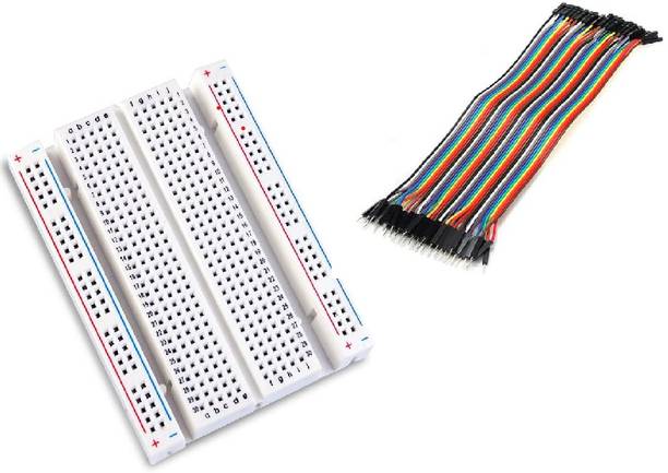 Self Lub jumper Wire with Breadboard Pack of 1 – Solder-Free Electronics Learning Kit Electronic Components Electronic Hobby Kit