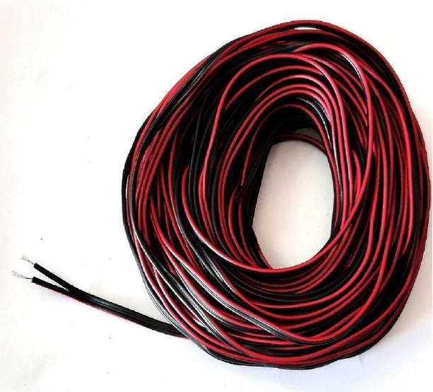 Wenray (5 Meters) 14/76 PVC Black Speaker-Wire Multi-strand Flexible Copper Wire Electronic Components Electronic Hobby Kit