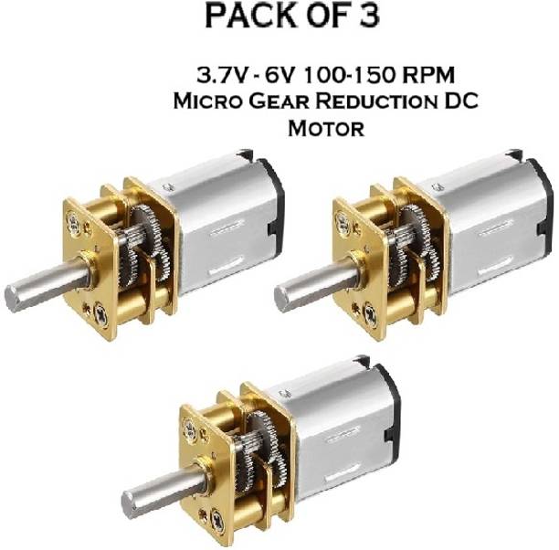 SG Flash PACK OF 3 3.7V 6V 100 RPM Micro Gear Reduction DC Motor Electronic Components Electronic Hobby Kit