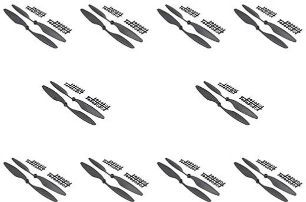 Testin Electronics 10x4.5 quadcopter propeller pair- Black (Pack of 10) Electronic Components Electronic Hobby Kit