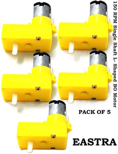 EASTRA PREMIUM QULITY Bo Motor 150 RPM L-Shape 6-12V Single Shaft Electronic Components Electronic Hobby Kit