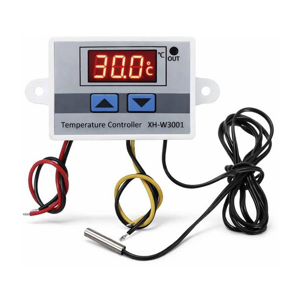 DigiMetrix XH-W3001 AC 220V 1500W Digital Thermostat Switch with LED Display & Sensor Temperature Sensor and Controller Electronic Hobby Kit