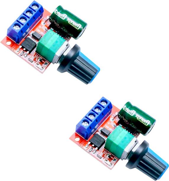 Black Air BLACKAIR PACK OF 2 PWM 5A 90W CONTROLLER WITH ADJUSTABLE VOLTAGE 4.5VDC- 35VDC Motor Control Electronic Hobby Kit